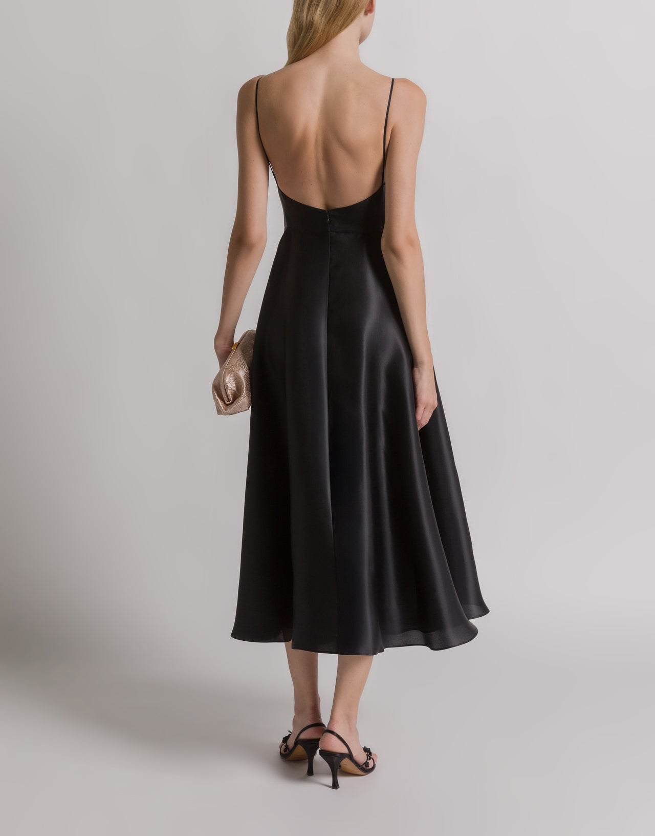 Silk organza dress Black Alberta Ferretti Boutique Online 3