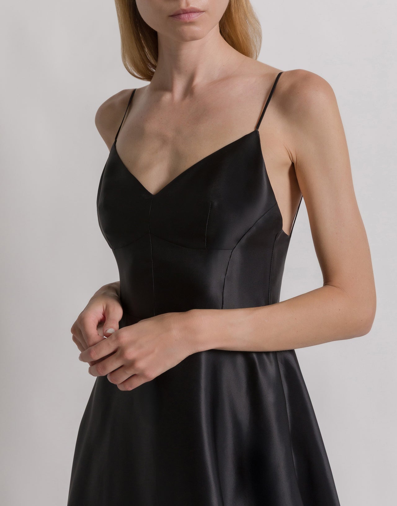 Silk organza dress Black Alberta Ferretti Boutique Online 4