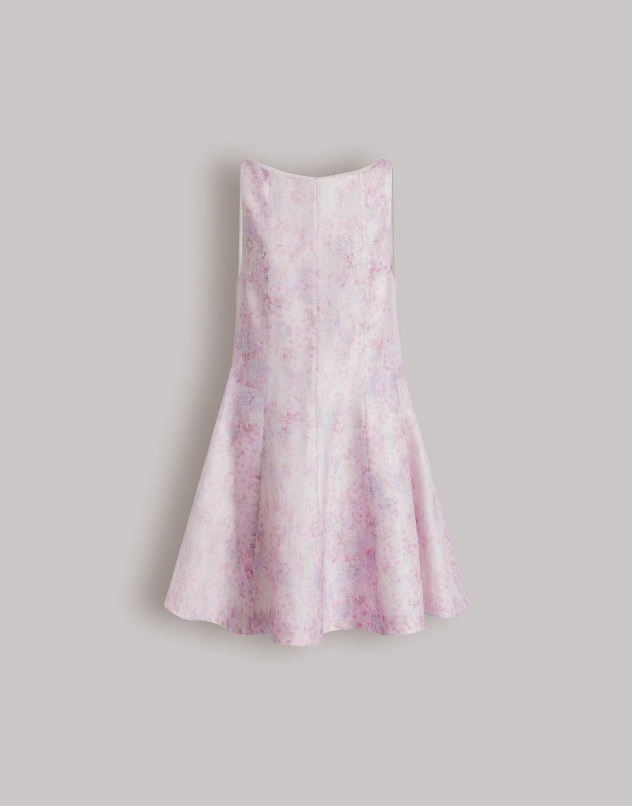 Silk organza dress with floral print 粉红色 Alberta Ferretti Boutique Online 4