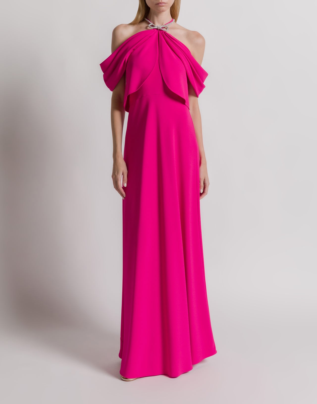 Cady evening dress with bow | Alberta Ferretti Cady evening dress with bow | Alberta Ferretti