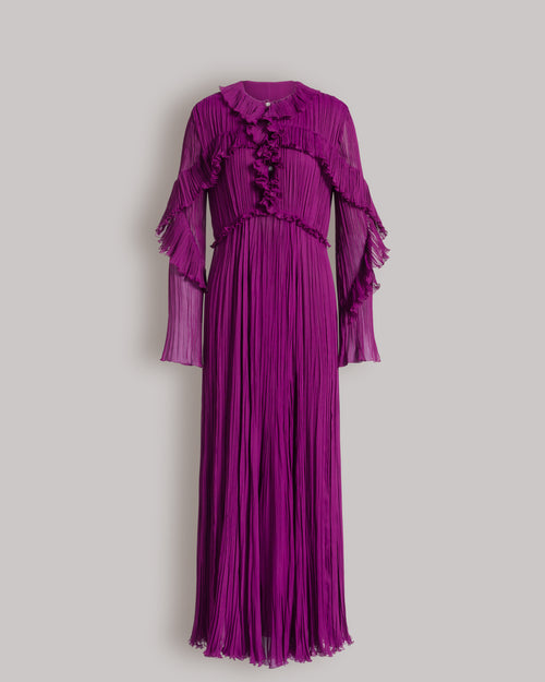 Abito da sera in creponne di seta Viola Alberta Ferretti Boutique Online 0