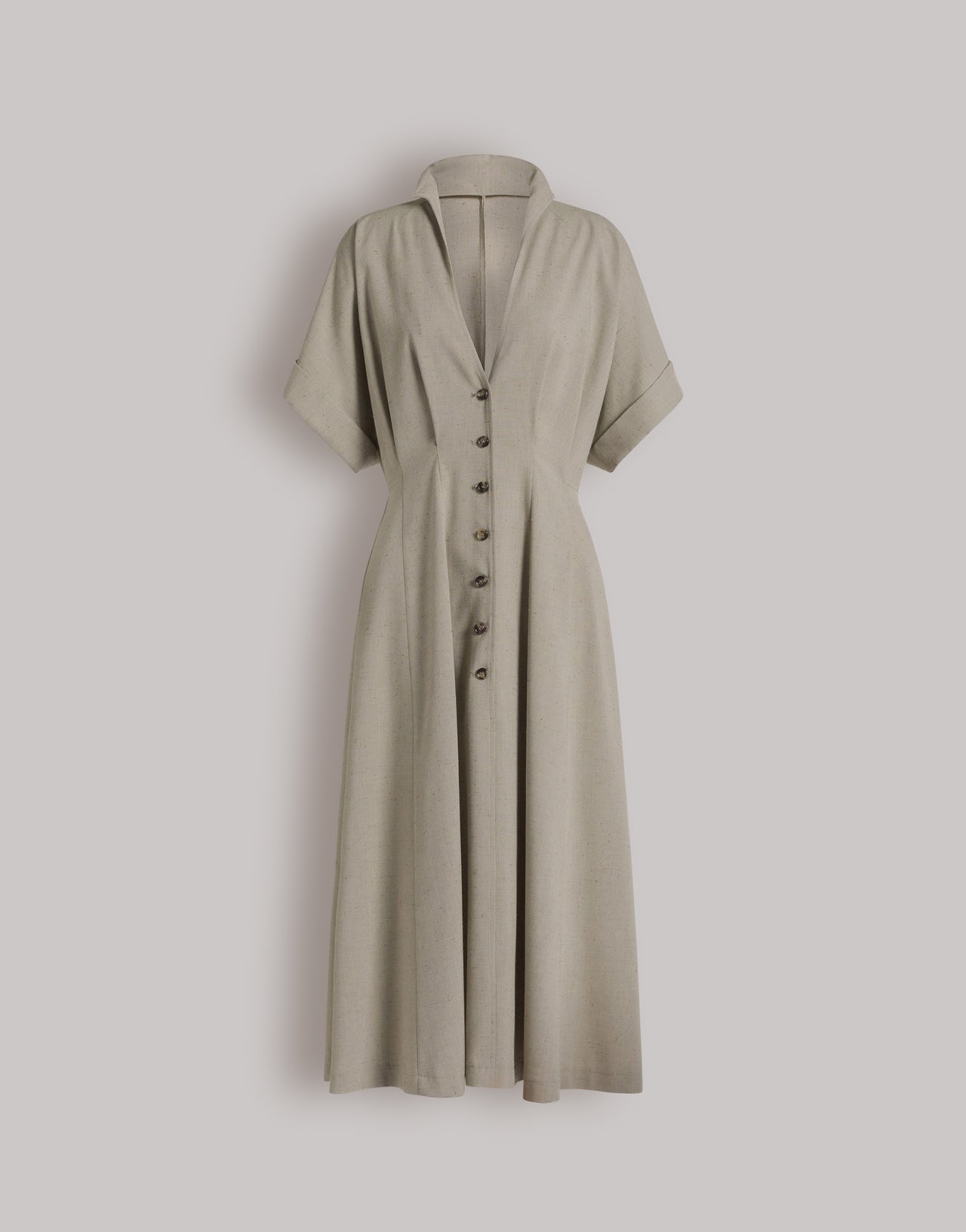 Tweed shirt dress ベージュ Alberta Ferretti Boutique Online 4