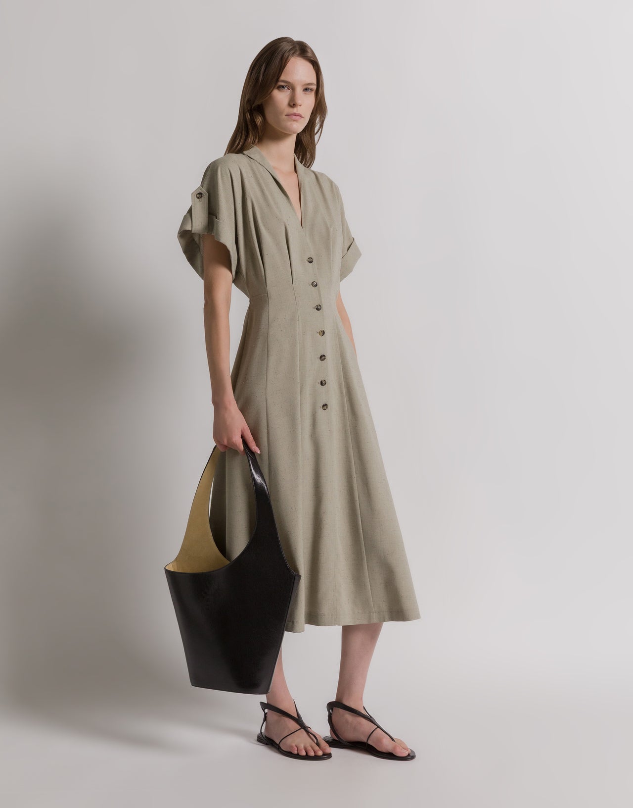 Tweed shirt dress ベージュ Alberta Ferretti Boutique Online 1