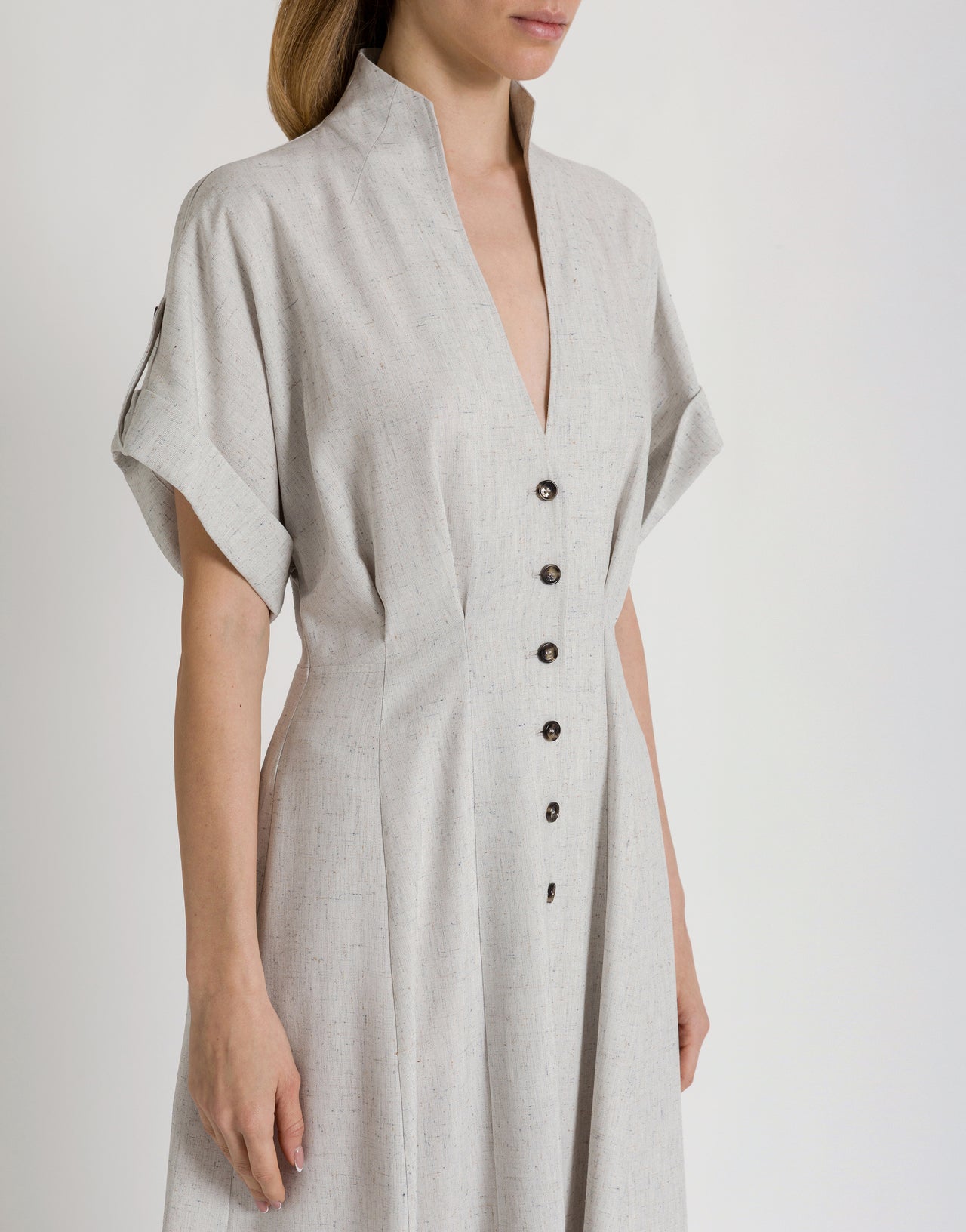 Tweed-Hemdkleid 灰色 Alberta Ferretti Boutique Online 4