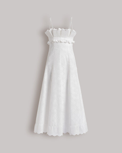 alberta ferretti white lace dress Alberta Ferretti Woman