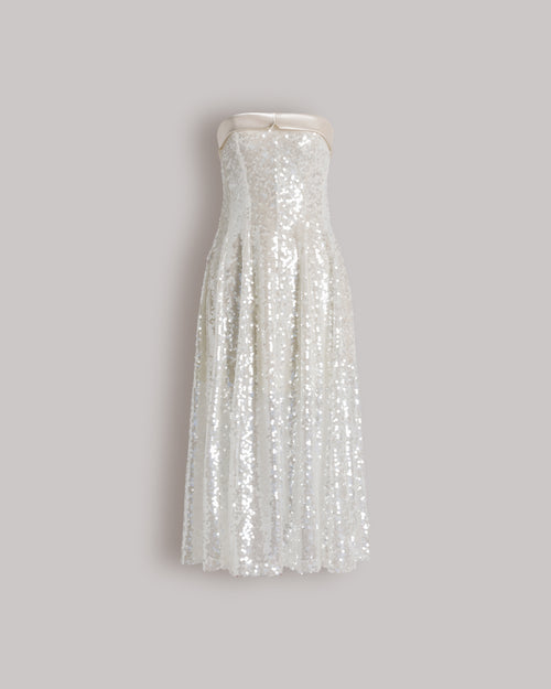 Sequined bustier dress