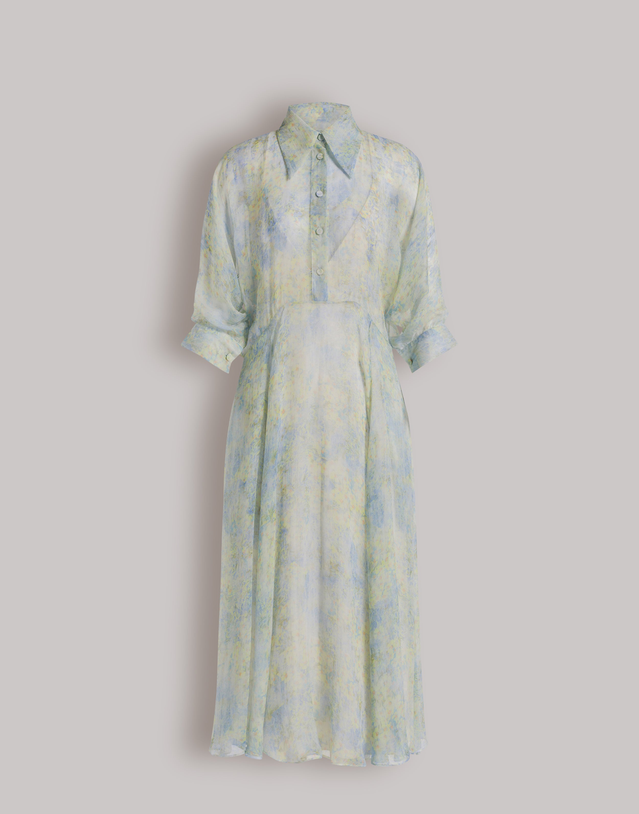 ♡ Murcia Chiffon Shirt Dress Murcia Chiffon Shirt Dress