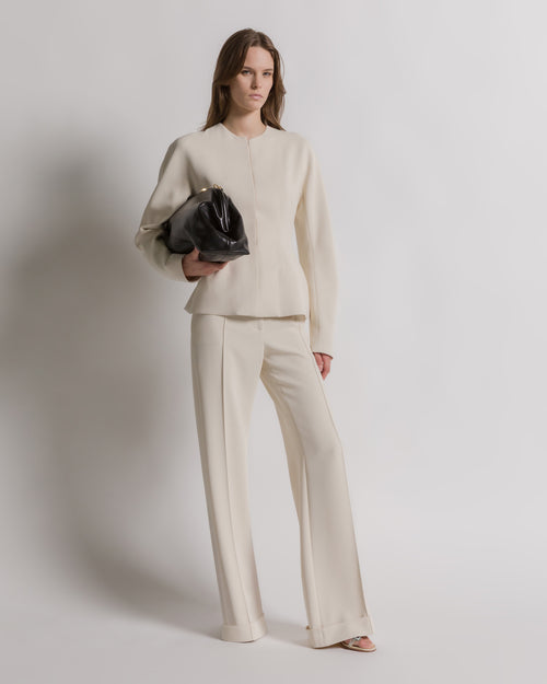 Elegant cady jacket Ivory Alberta Ferretti Boutique Online 0