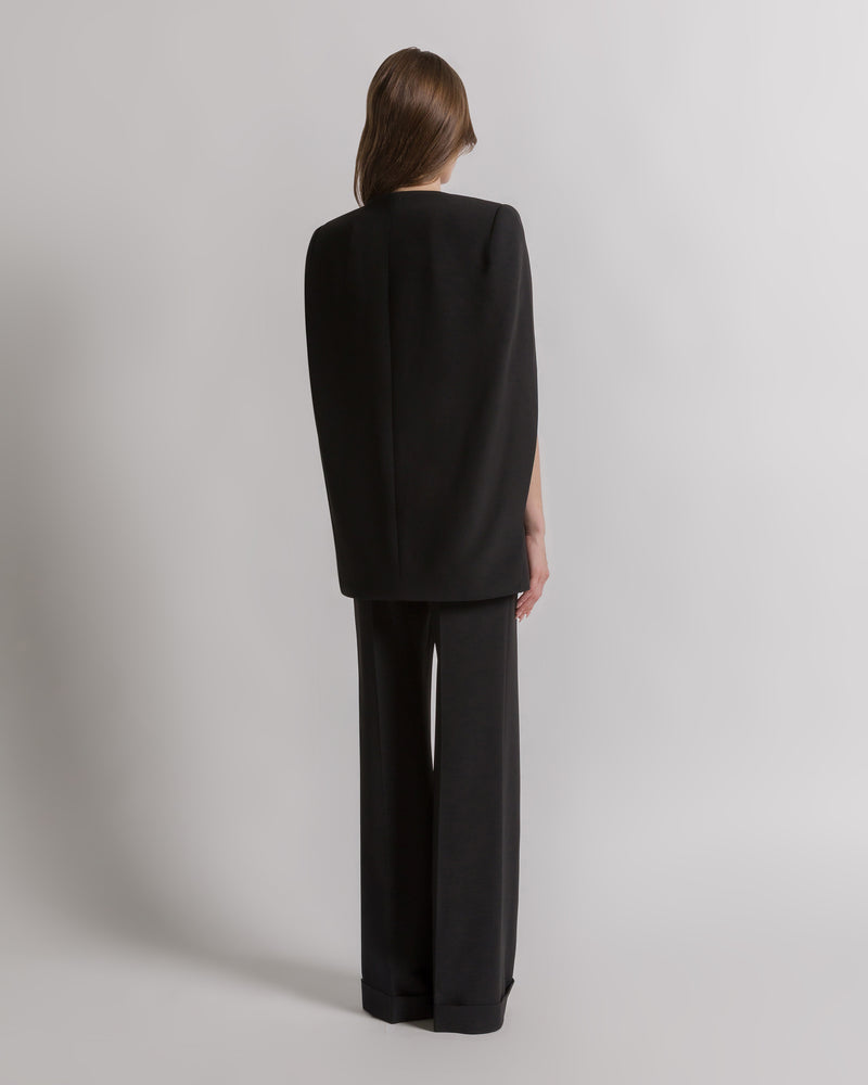 Cady jacket with cape sleeves Black Alberta Ferretti Boutique Online 1