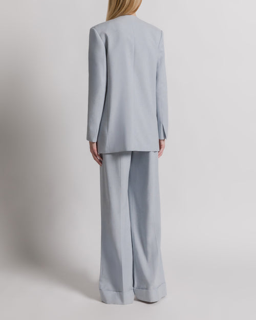 Double-breasted tweed jacket