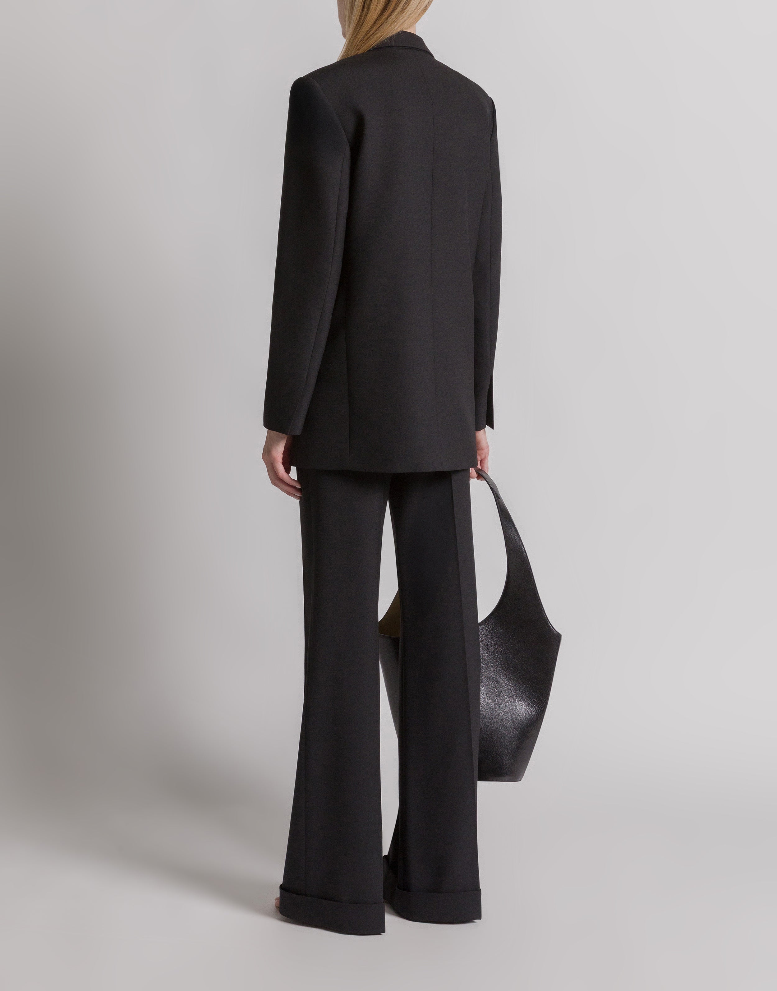 Tropical Wool Double-breasted Blazer | Alberta Ferretti