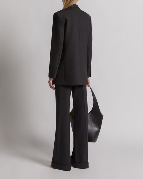 Tropical Wool Double-breasted Blazer