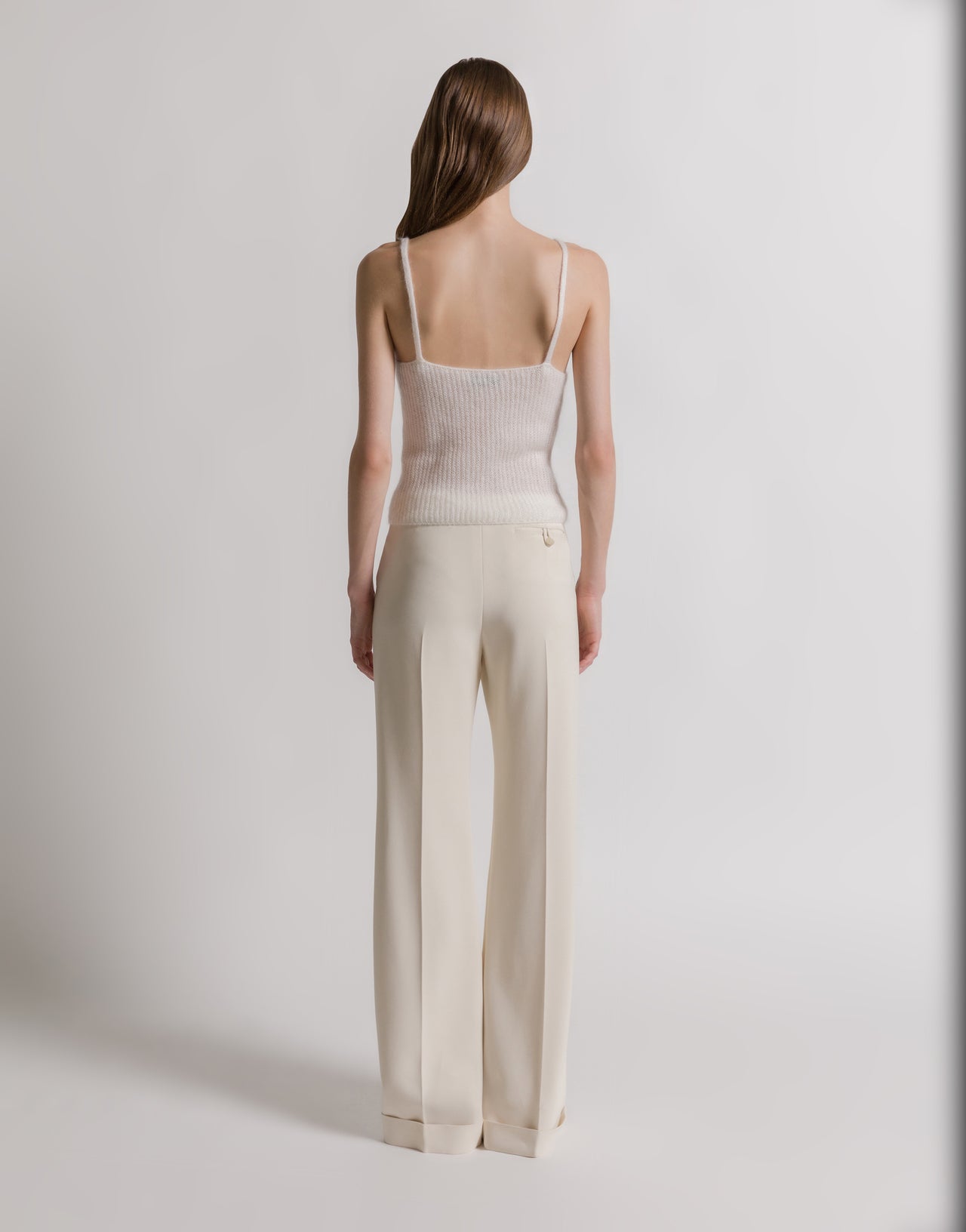 Wool and mohair top White Alberta Ferretti Boutique Online 3