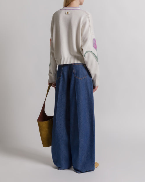 Herbarium embroidered cardigan