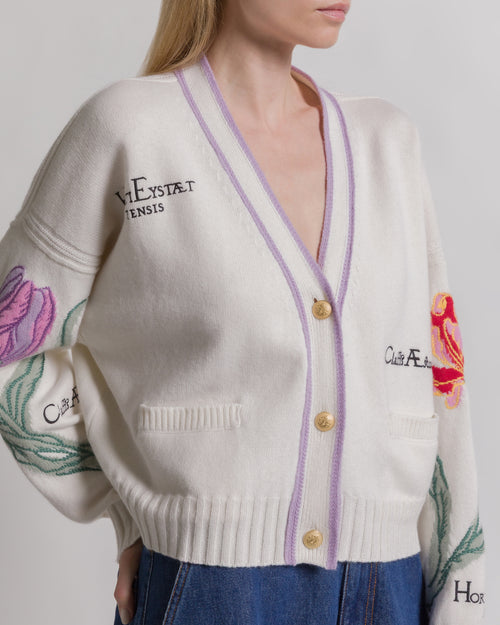 Herbarium embroidered cardigan