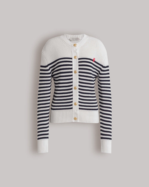 Striped cardigan 蓝色 Alberta Ferretti Boutique Online 0
