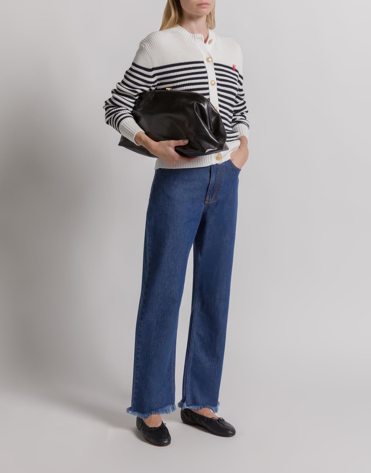 Striped cardigan 蓝色 Alberta Ferretti Boutique Online 2
