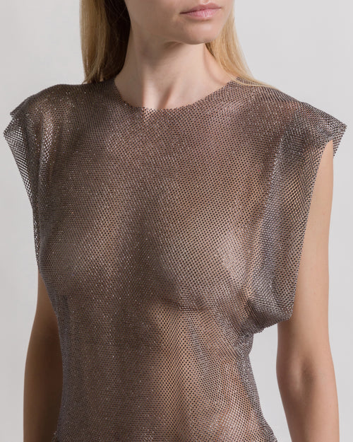 Micro-rhinestone top