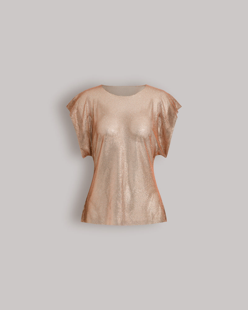 Top in micro strass Rosa Alberta Ferretti Boutique Online 0