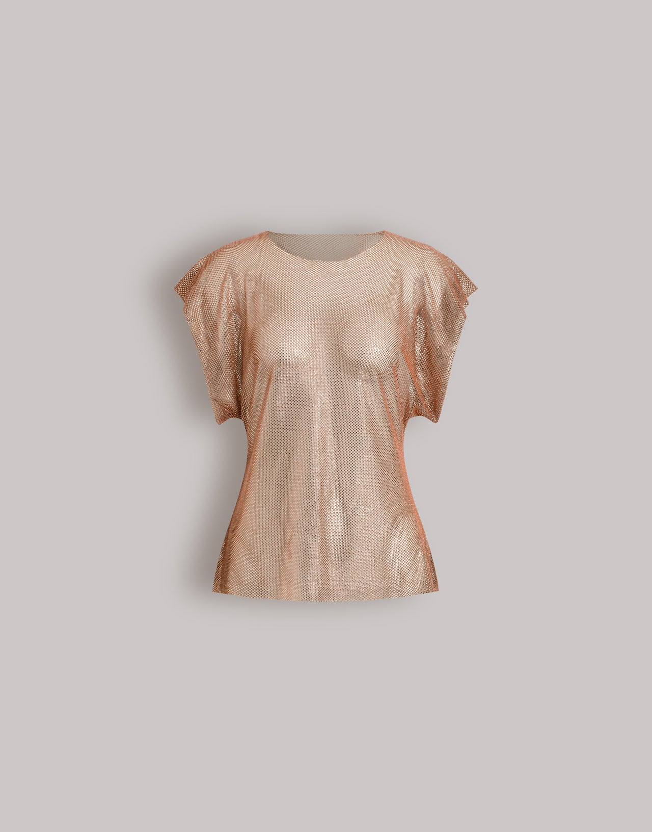 Top in micro strass Rosa Alberta Ferretti Boutique Online 1