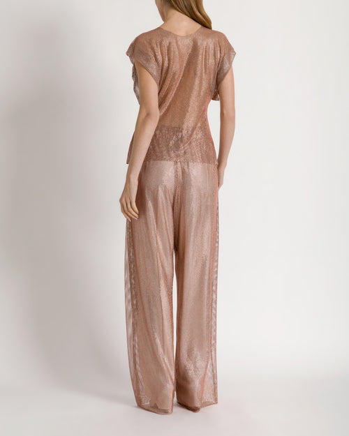 Micro-rhinestone top