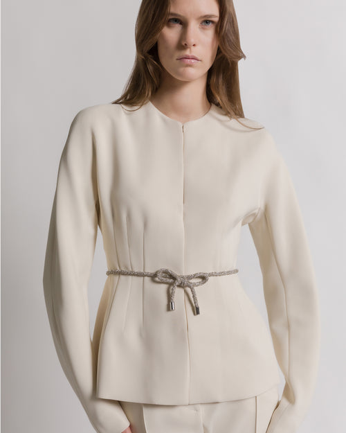 Belt with rhinestone bow Silver Alberta Ferretti Boutique Online 0