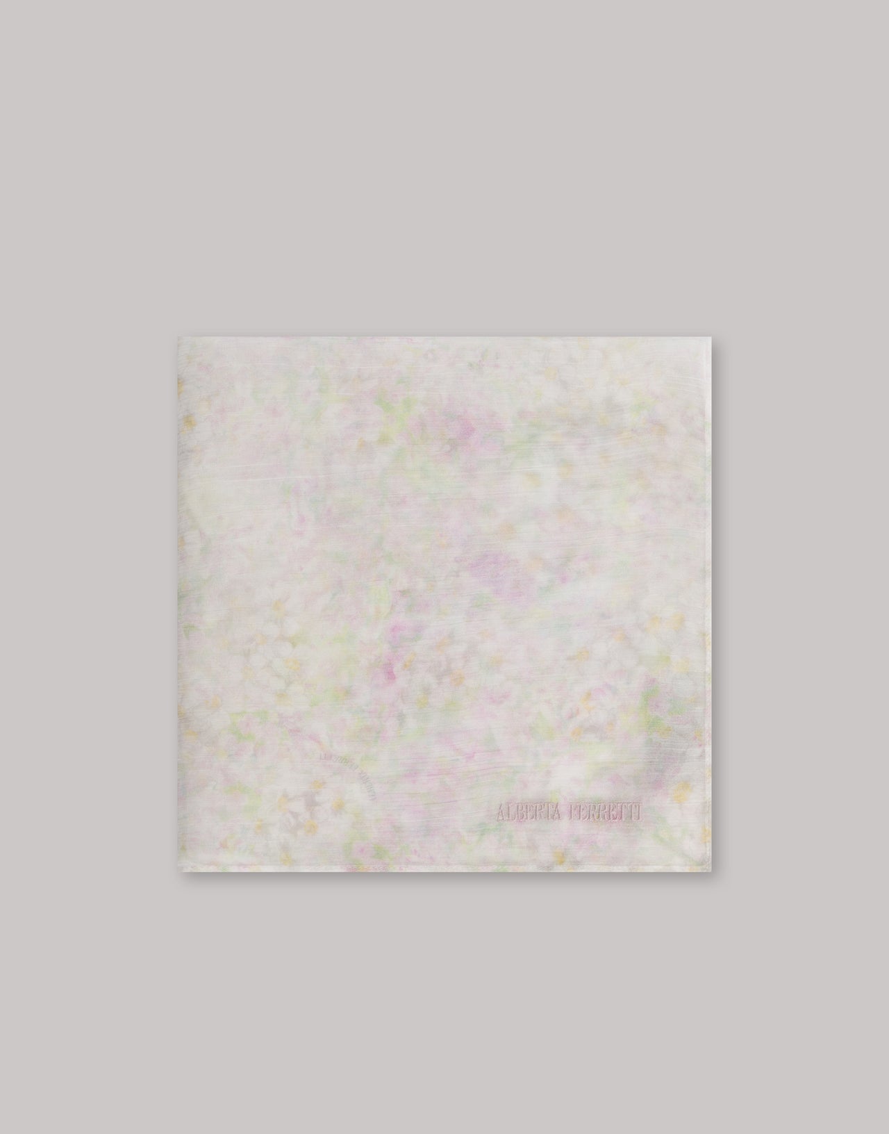 Chiffon scarf with petal print 粉红色 Alberta Ferretti Boutique Online 2