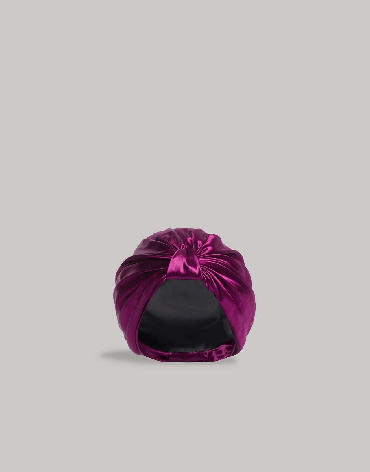 Turbante in raso lucido Purple Alberta Ferretti Boutique Online 2