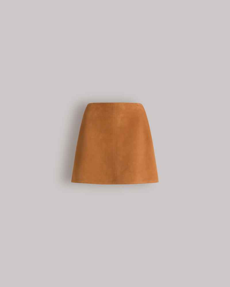 Suede miniskirt Brown Alberta Ferretti Boutique Online 0