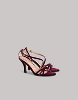 Velvet Heeled Sandal