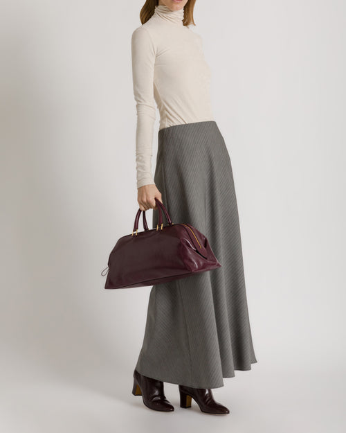 Sac Alice Ã  Double Anse Bordeaux Alberta Ferretti Boutique Online 1