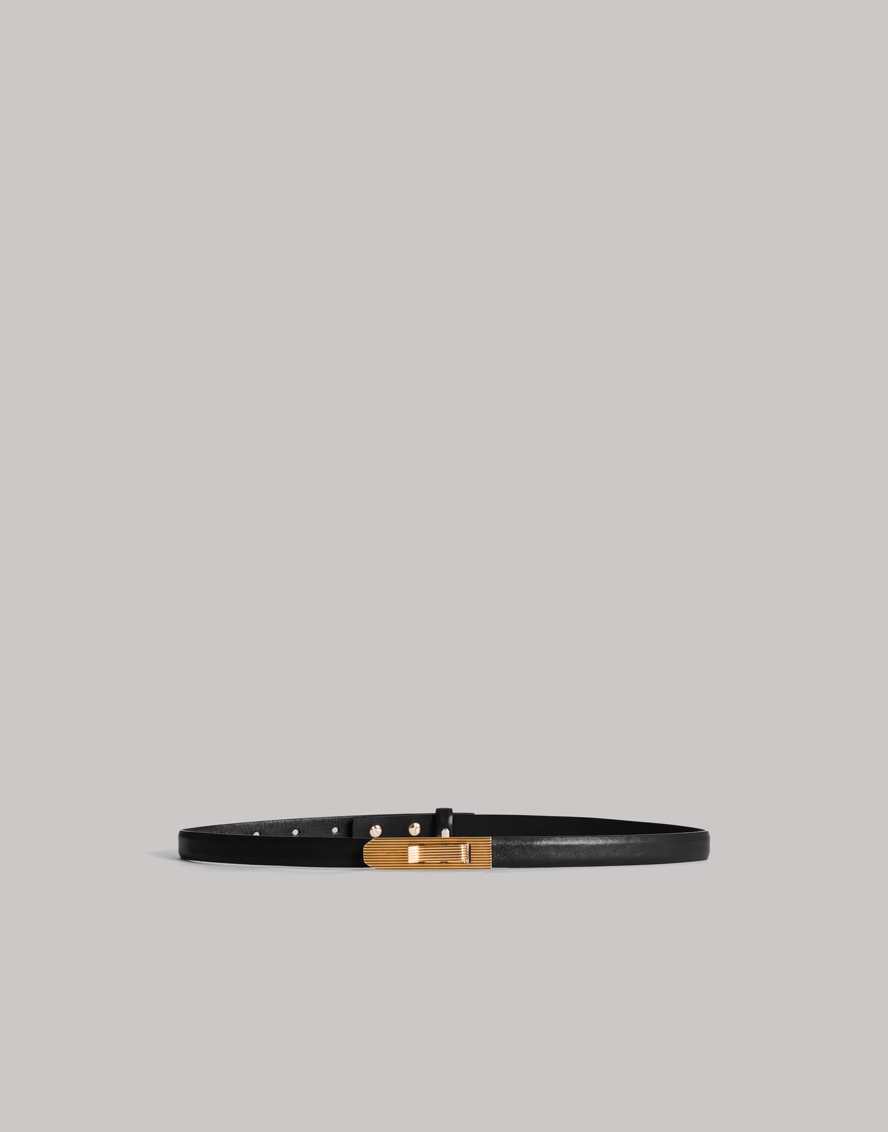 Cintura Sottile in Morbida Pelle Nero Alberta Ferretti Boutique Online 1
