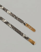 Ceinture Minimale en Cuir de Serpent