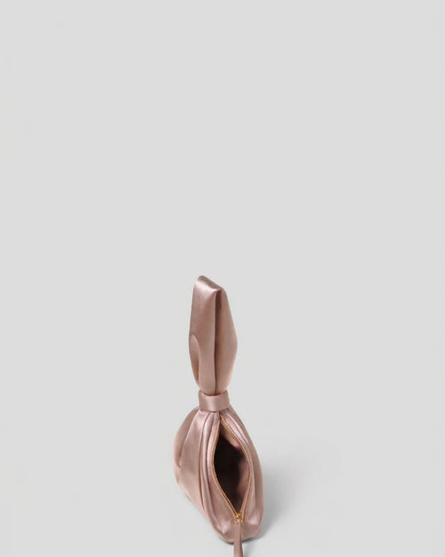 Satin wrist pouch
