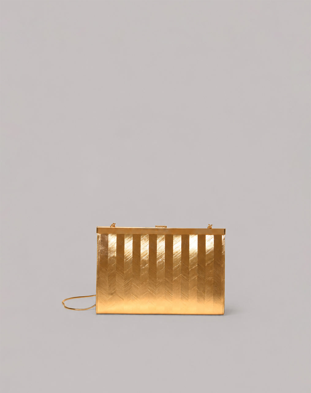Pochette rigide dorée Or Alberta Ferretti Boutique Online 1