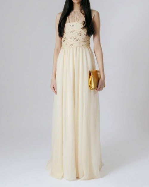 Steife goldene Clutch
