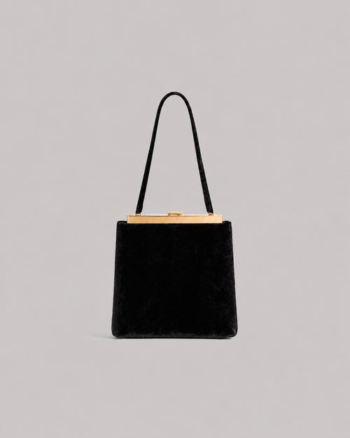 Velvet Handbag Black Alberta Ferretti Boutique Online 0