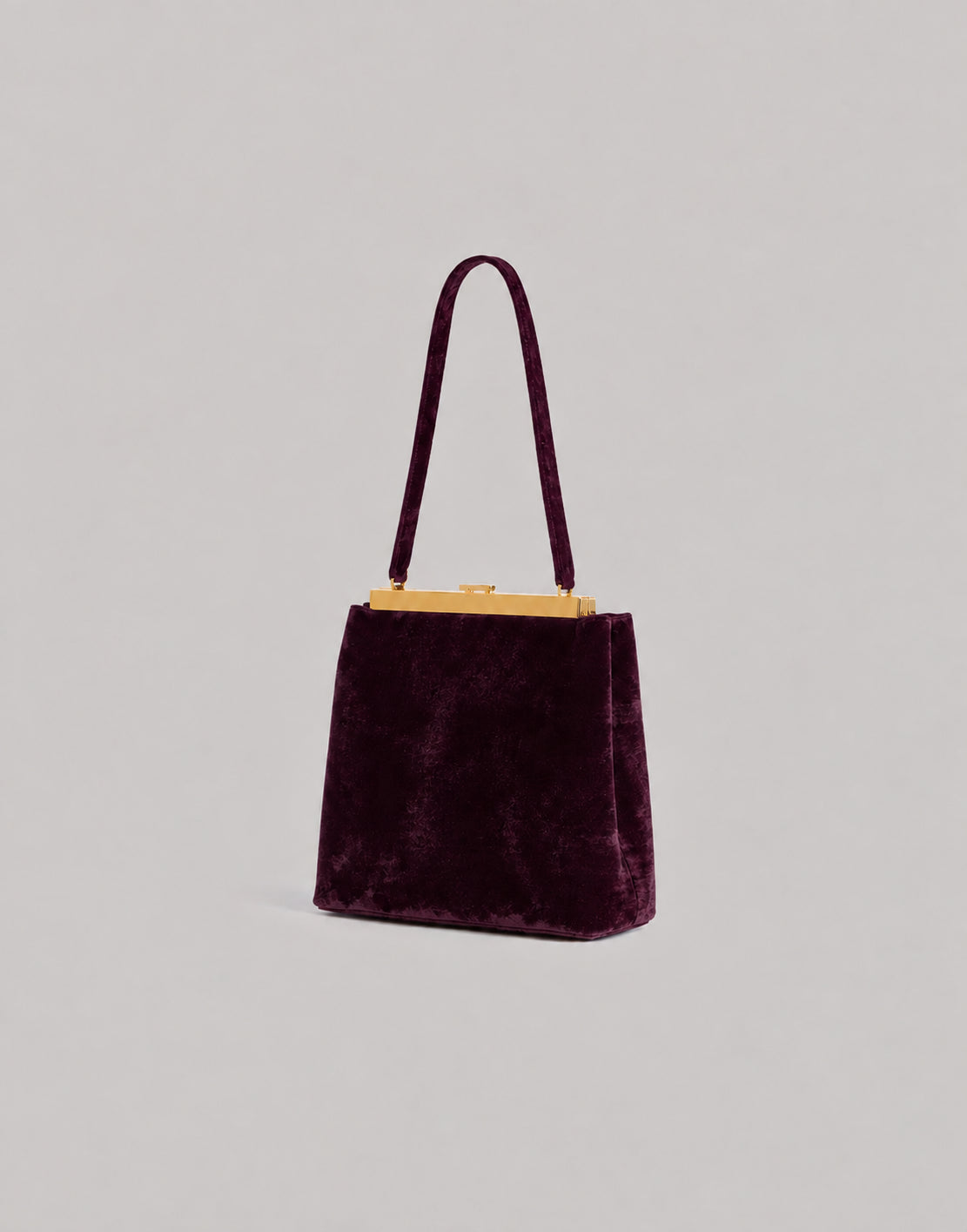 Borsa a mano in Velluto Viola Alberta Ferretti Boutique Online 3