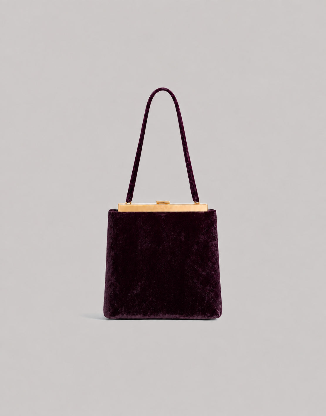 Borsa a mano in Velluto Viola Alberta Ferretti Boutique Online 1
