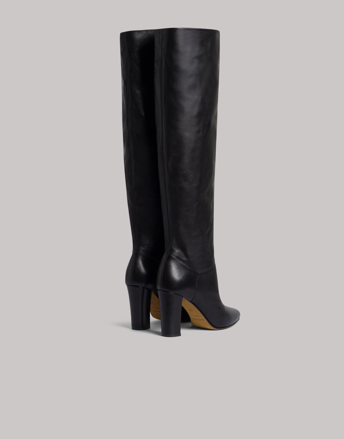Softe Nappa-Plongé-Overknees mit Absatz Schwarz Alberta Ferretti Boutique Online 4