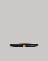 Slim nappa plongé belt with golden buckle