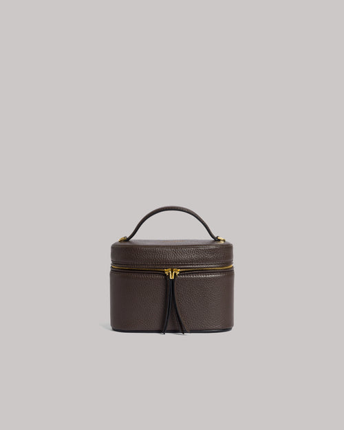 Mini leather vanity bag Brown Alberta Ferretti Boutique Online 0