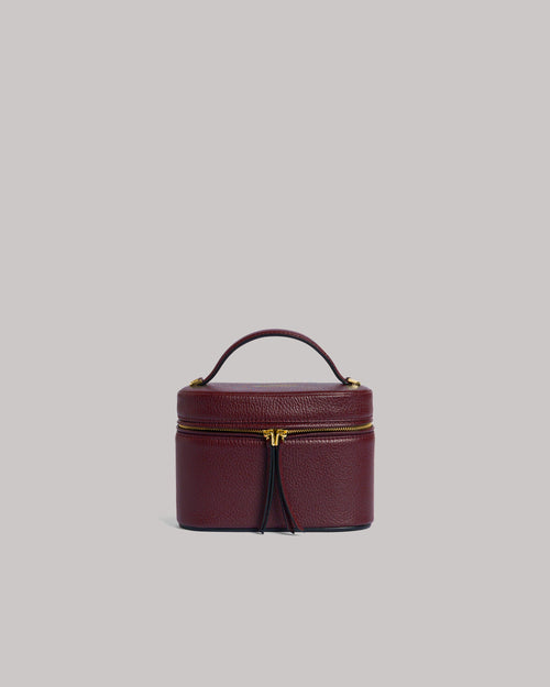 Mini leather vanity bag Bordeaux Alberta Ferretti Boutique Online 0