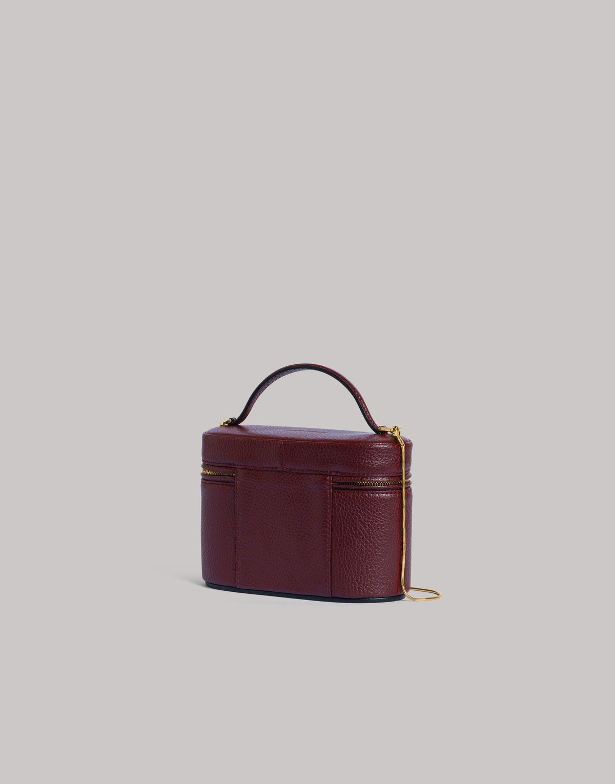 Borsa mini vanity in pelle con tracolla Bordeaux Alberta Ferretti Boutique Online 4
