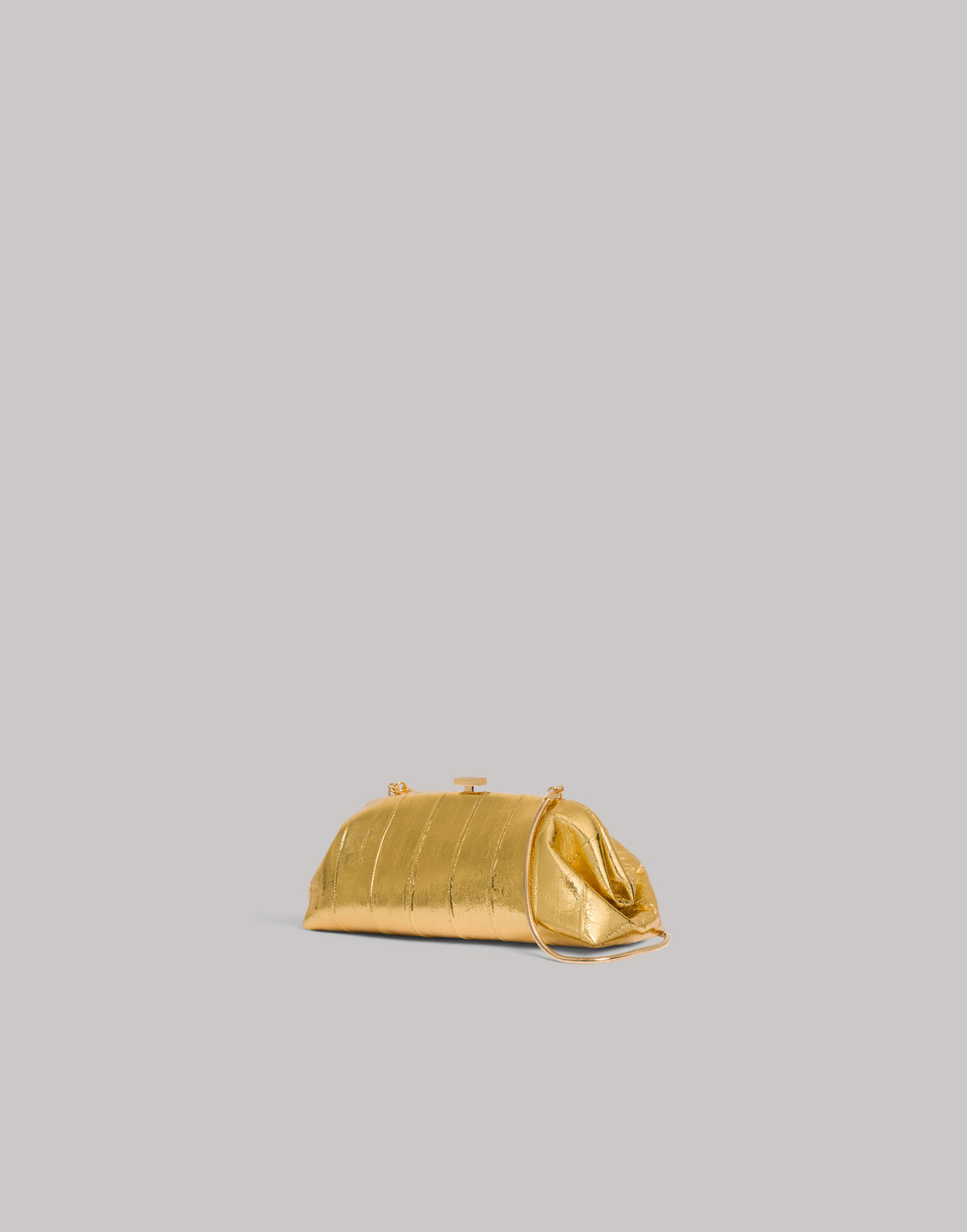 Mini Eel Leather Pouch Gold Alberta Ferretti Boutique Online 3