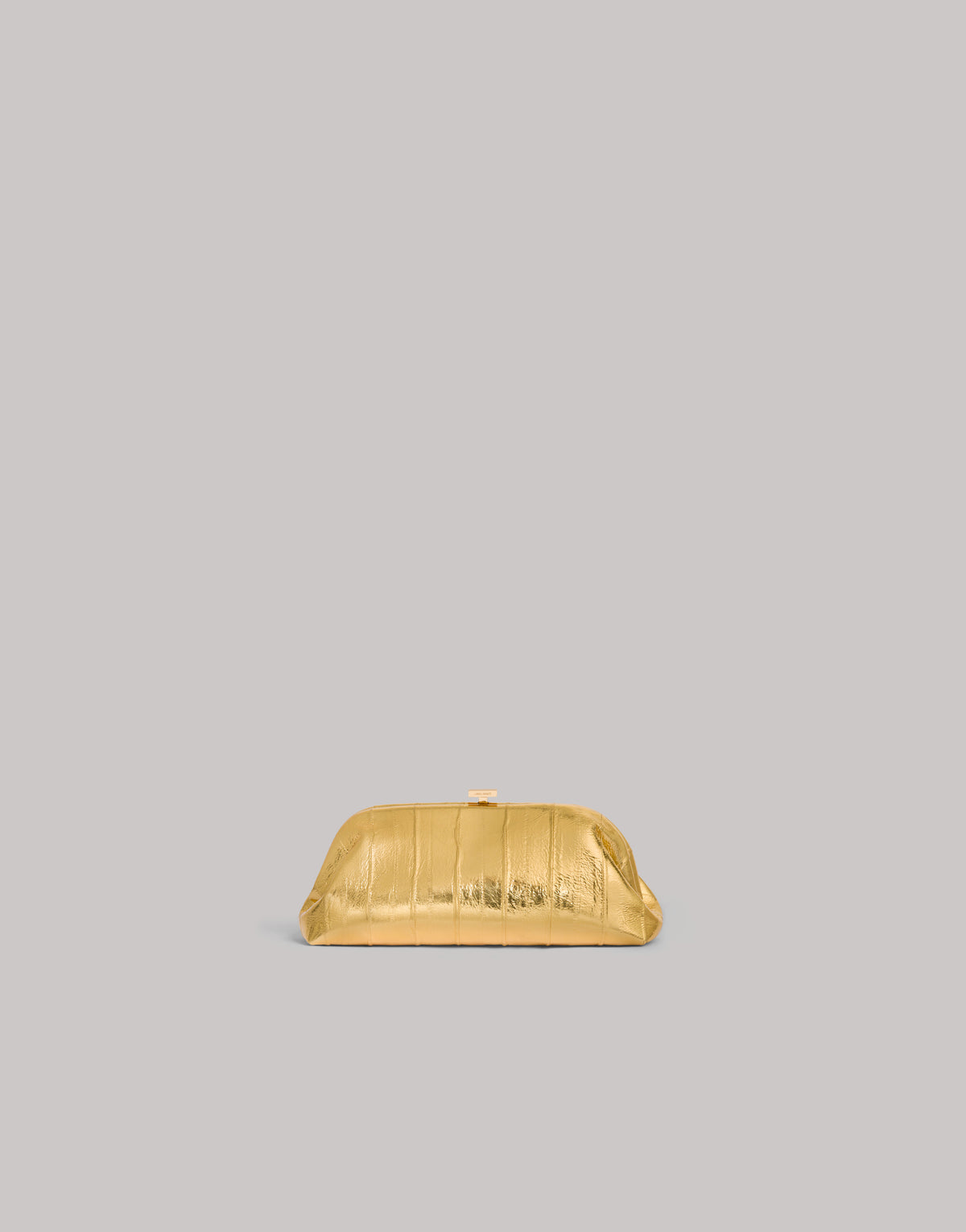 Mini Eel Leather Pouch Gold Alberta Ferretti Boutique Online 1