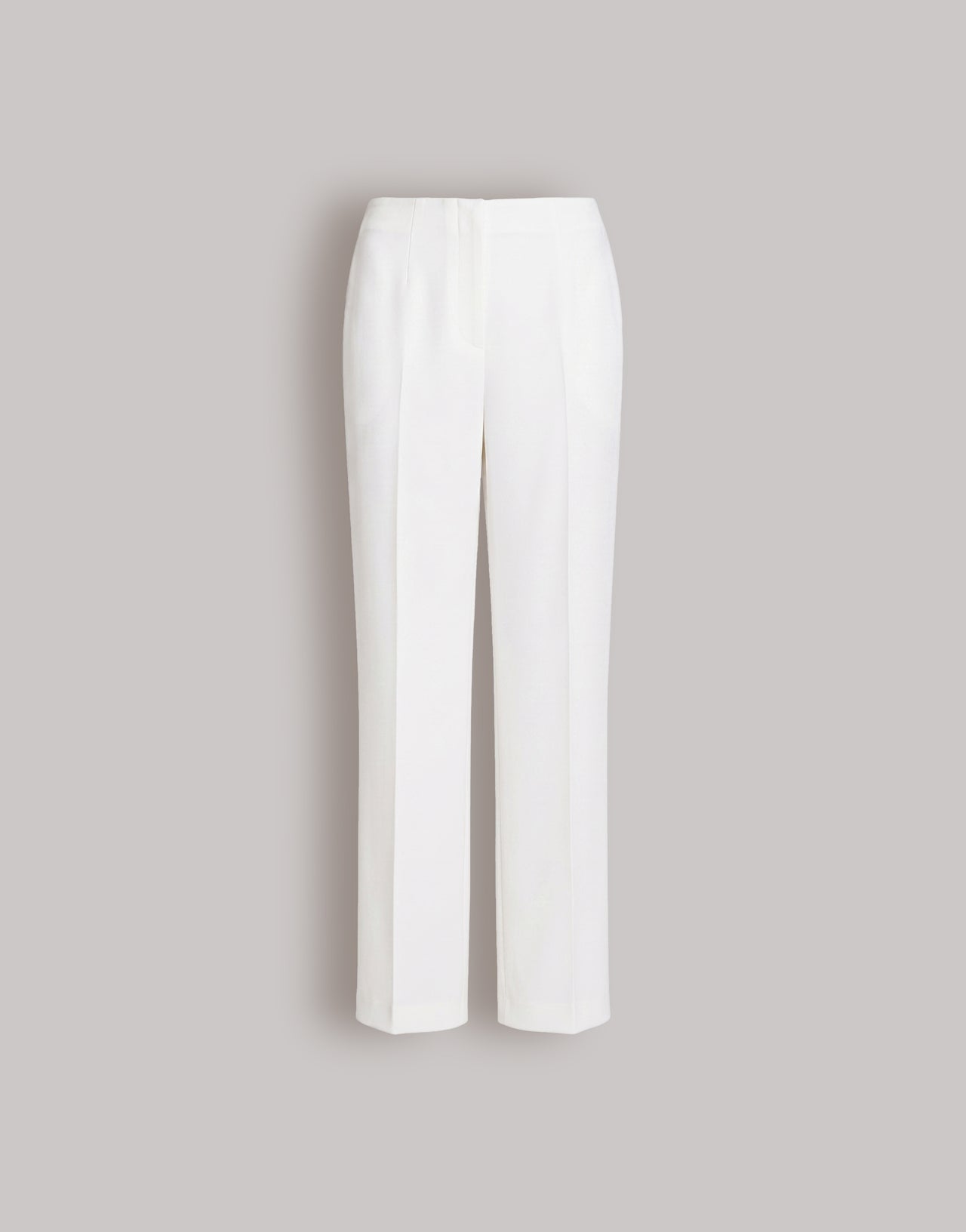 Pantalon droit en Enver satin Blanc Alberta Ferretti Boutique Online 1