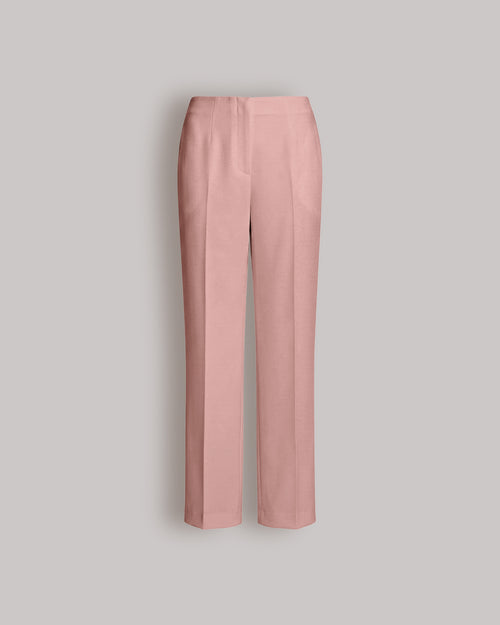 Straight-leg trousers in Enver satin Pink Alberta Ferretti Boutique Online 0