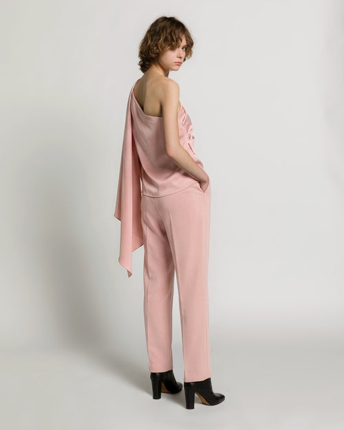 Straight-leg trousers in Enver satin