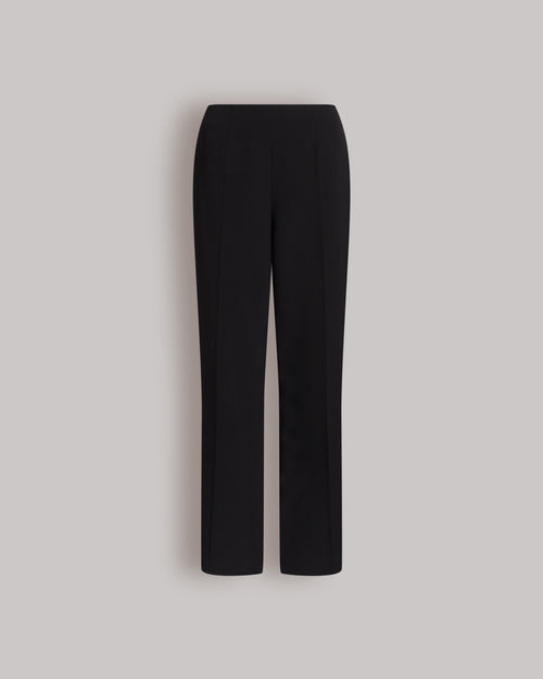 Straight-leg trousers in Enver satin Black Alberta Ferretti Boutique Online 0